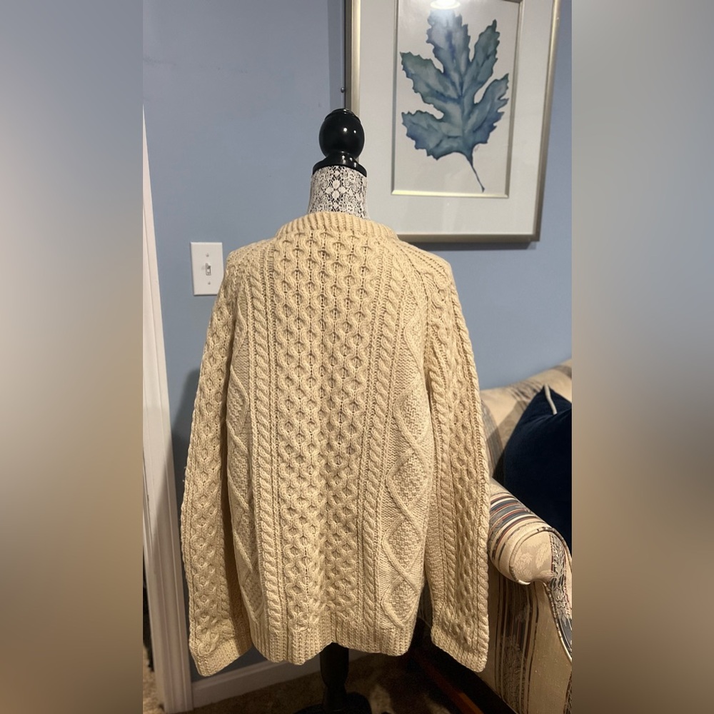 Irish Knit Fisherman Sweater Vintage 1985 - Picture 2 of 16